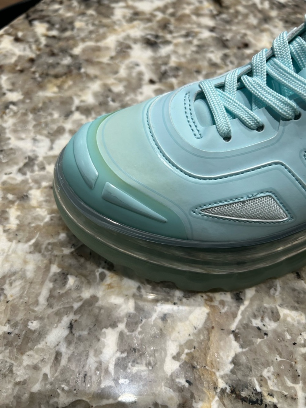 SHOES 53045 Bump'Air Platform Sneaker (Unisex) blue mint size 7.5 US/38 EU - Picture 12 of 13
